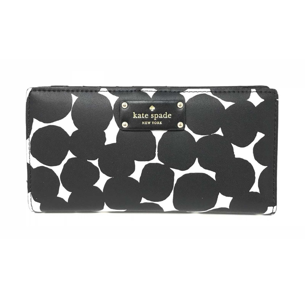 Kate Spade Stacy Grove Street Splodge Black Wallet - Picture 1 of 4